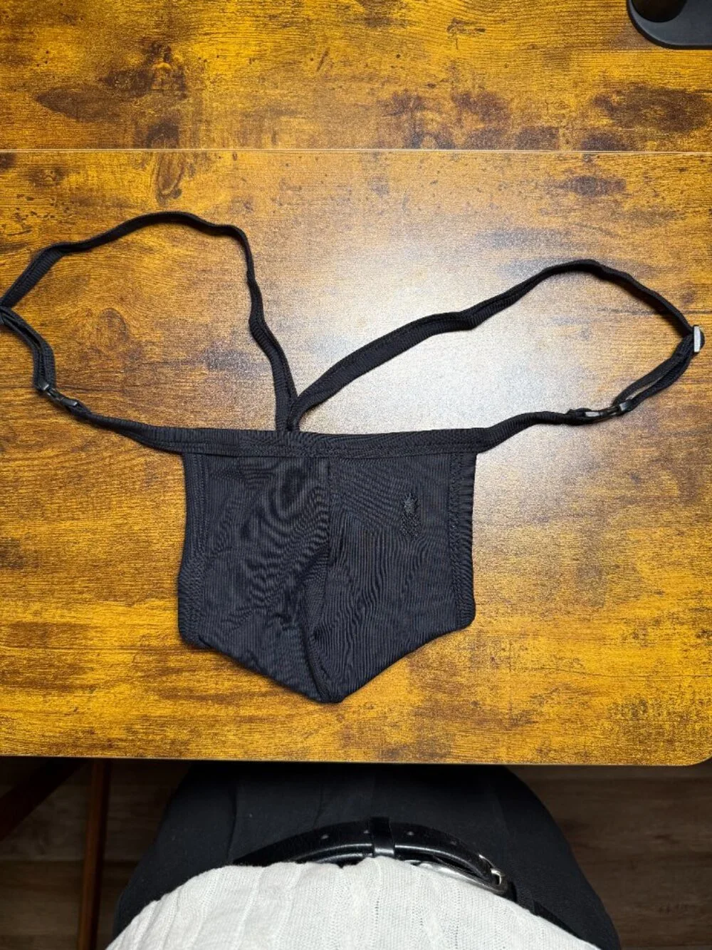 JJ Malibu: G String V Back Jockstrap - Midnight Black